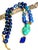 Metal One-of-a-Kind Lapis Lazuli & Turquoise Statement Necklace | Vintage Turquoise Pendant | Artisan Bohemian Luxury Jewelry For Sale - Image 7 of 17