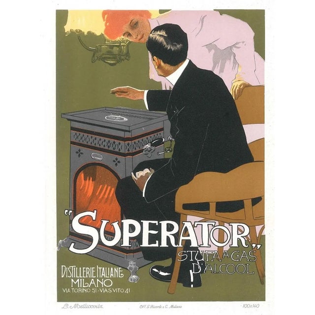 Superato - Vintage Adv Lithograph by L. Metlicovitz - 1914 1914 For Sale