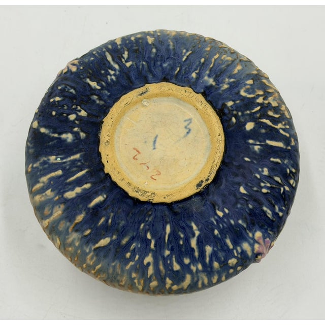 Roseville Wisteria Blue Matte Art Pottery Two-Handled Vase, 1930s For Sale - Image 13 of 14