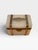 A fine and unusual French opaline glass box dating to the early 1900s, beautifully mounted in brass and sterling silver....