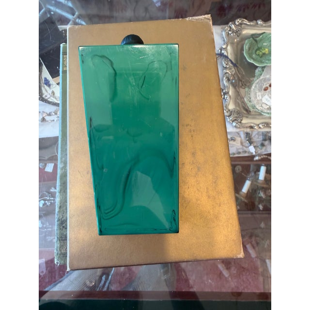 Art Deco Malachite Glass Nude Figural Ashtray For Sale - Image 4 of 16