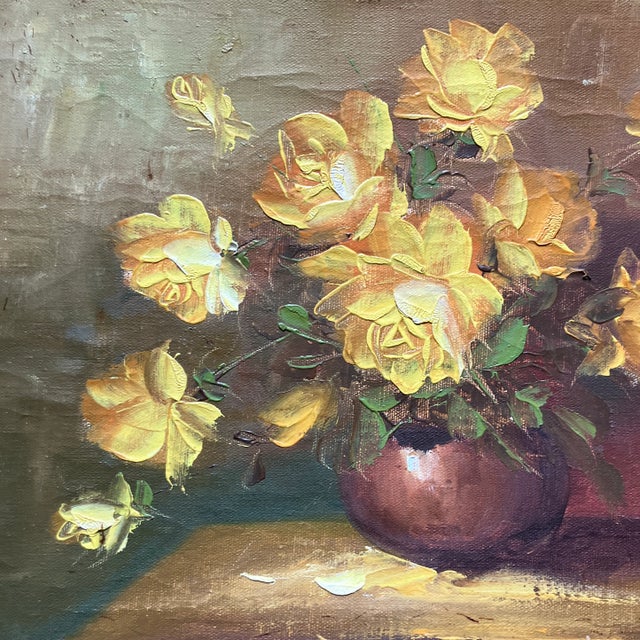 Impressionist 1960’s Original Still Life Floral Painting by Robert Cox For Sale - Image 3 of 4