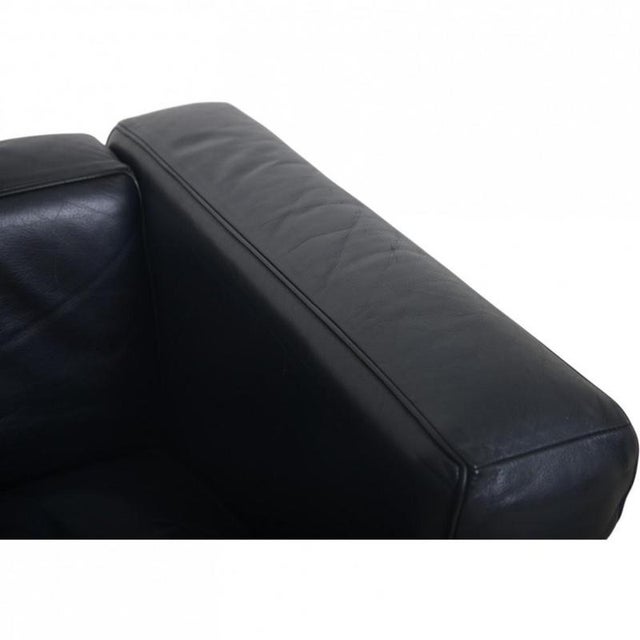 LC2/1 Chair in Black Pelle Leather by Le Corbusier, 2000s For Sale - Image 4 of 17
