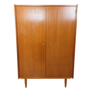 Vintage Scandinavian Teak Wardrobe, 1960s For Sale