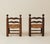 Charles Dudouyt 1960s Charles Dudouyt Brutalist Low Fireside Chairs, Oak and Rush, a Pair For Sale - Image 4 of 9