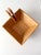 Vintage Bamboo Salad Serving Bowl With Hand Shaped Serving Utensils For Sale - Image 18 of 18