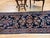 1900 - 1909 Antique Lilian Runner Rug, Hand-Knotted Wool, Floral Design, Navy & Red, 3x7 For Sale - Image 5 of 15
