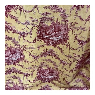Contemporary Waverly Toile "La Petite Ferme"- 8 Yards For Sale