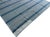Casa Cosima Handmade Thick Woolen Flat Weave Rug, Sky Blue and White Striped Wool Rug - 8'x8' For Sale - Image 4 of 14