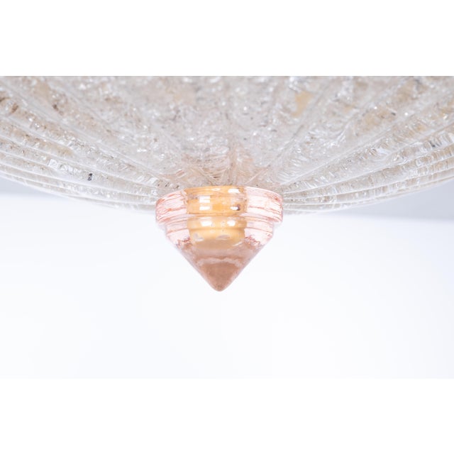 Mid-Century Flush Mount attributed to Barovier & Toso, Italy, 1970s For Sale - Image 4 of 11