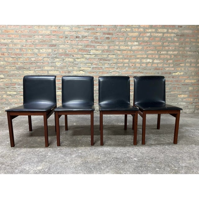 1960s Mid Century Rosewood Finnish Dining Chairs After Tobia Scarpa For Sale - Image 5 of 7