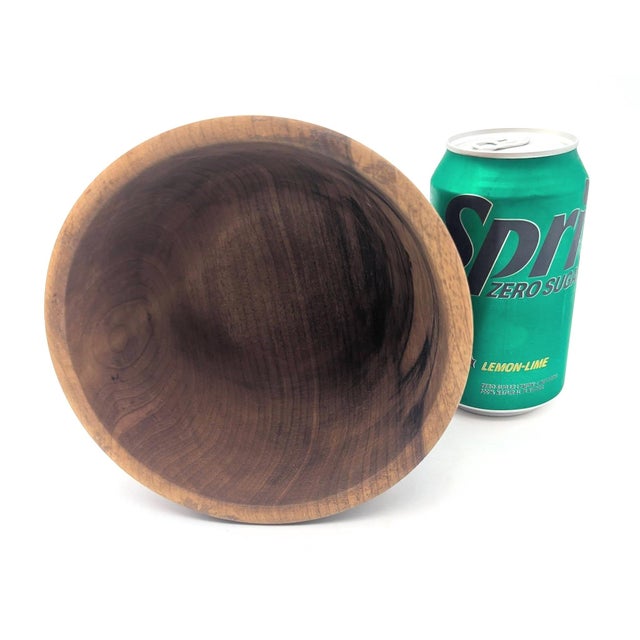 Wood Vintage Turned & Lathed Myrtlewood Bowl For Sale - Image 7 of 11