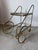 Hollywood Regency Classic European Style 2 Tier Brass Drinks Cart For Sale - Image 3 of 4