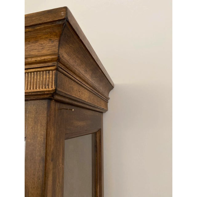 Late 20th Century Solid Wood Dining Room China Hutch For Sale - Image 12 of 13