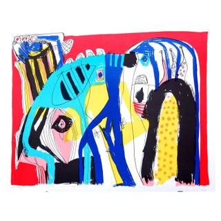 Lis Zwick, Composition, Lithograph, 1990s For Sale