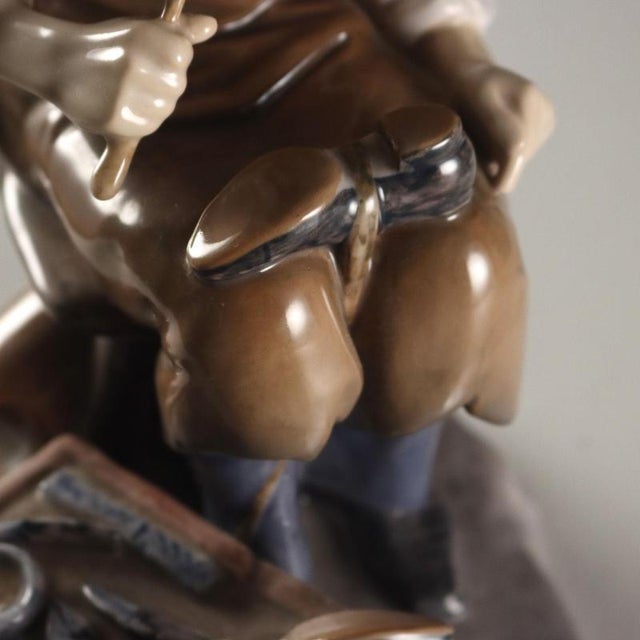 Porcelain Sculpture by Axel Locher for Bing & Grøndahl For Sale - Image 6 of 11