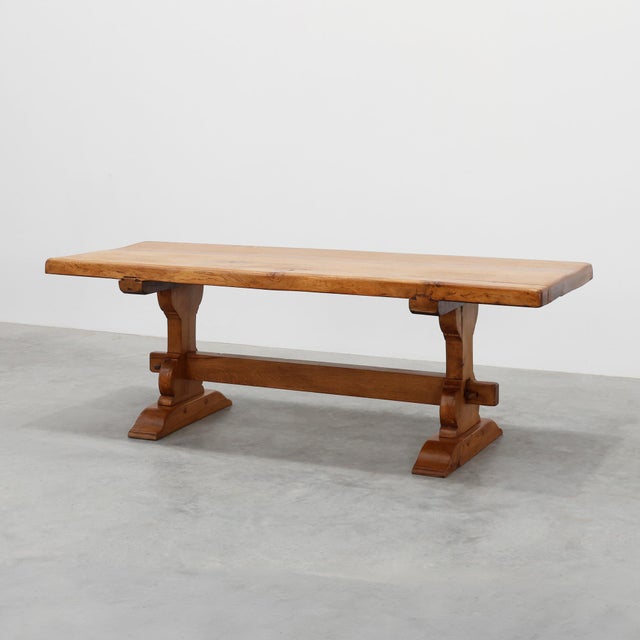 Rustic Oak Dining Table, France, 1960s For Sale - Image 15 of 15