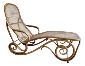 Rare Late 19th Century Austrian Thonet Bentwood No. 2 Chaise Longue / Daybed