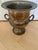 Vintage Sliver Tone Distressed Urn Champagne Bucket Ice Bucket For Sale - Image 4 of 10