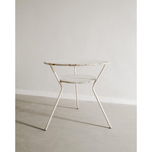 White French Mid-Century Round Console Dining Table attributed to Mathieu Matégot, 1950s For Sale - Image 3 of 6