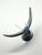Wood Northwest First Nation Blue Black Hand Carved Painted Formline Whale Tail For Sale - Image 7 of 8