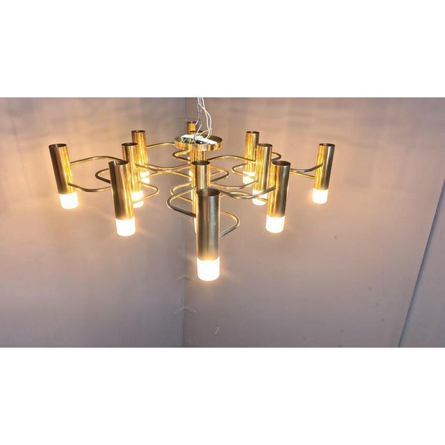 Mid-Century 13-Light Chandelier by Gaetano Sciolari, 1970 For Sale - Image 10 of 16