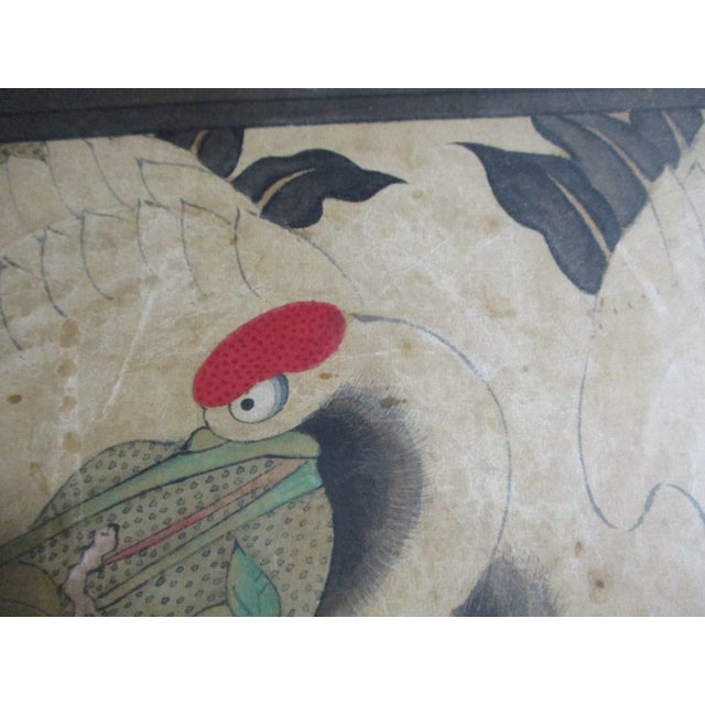 Antique Chinese Ancestor Portrait Painting, Framed For Sale - Image 11 of 12