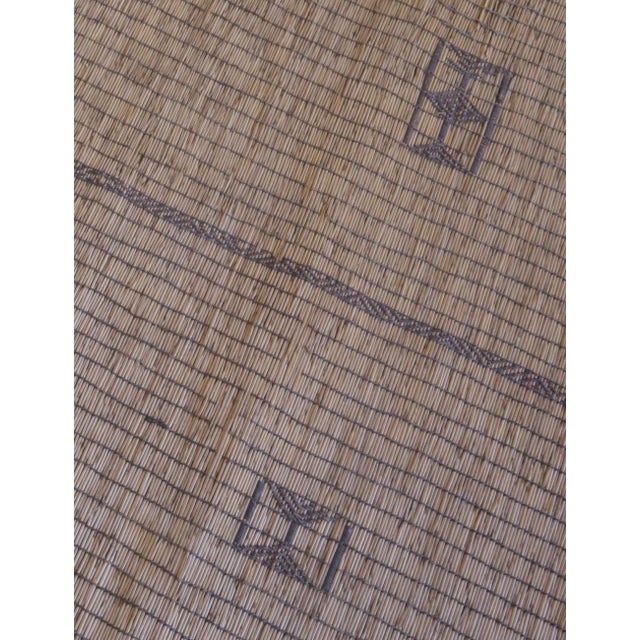 Tan 1960s Nomadic Sahara Desert Tuareg Mat - 14.3 X 6.8 Ft For Sale - Image 8 of 8