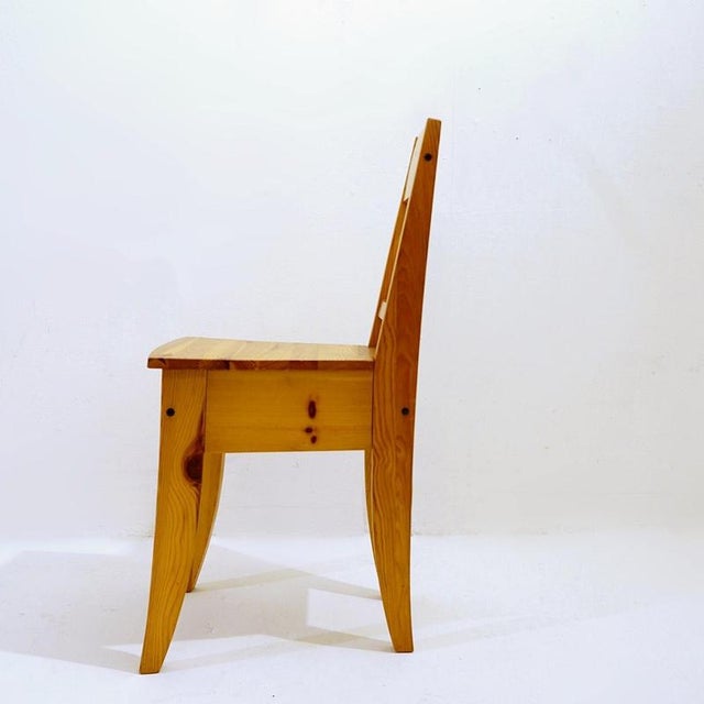 Vintage Pine Chairs, Set of 6 For Sale - Image 9 of 9