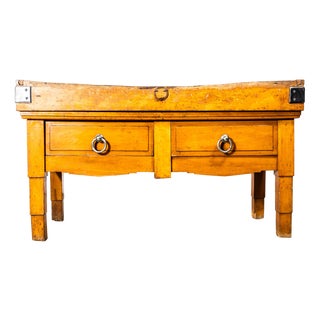 Large Vintage Belgian Butchers Workstation, 1950s For Sale