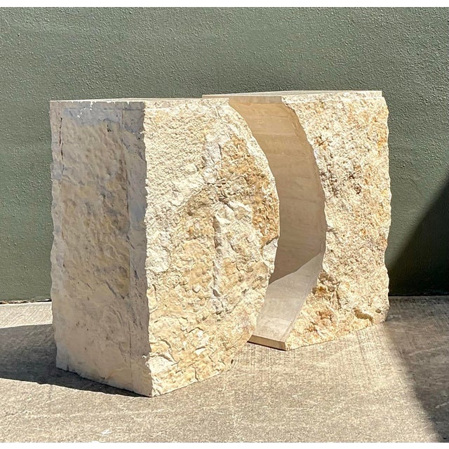 Vintage Italian Tessellated Stone Dining Table Pedestal For Sale - Image 10 of 12