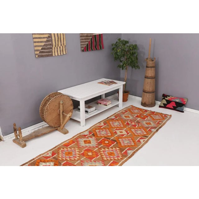 Mid 20th Century Vintage Kilim Runner For Sale In Los Angeles - Image 6 of 7