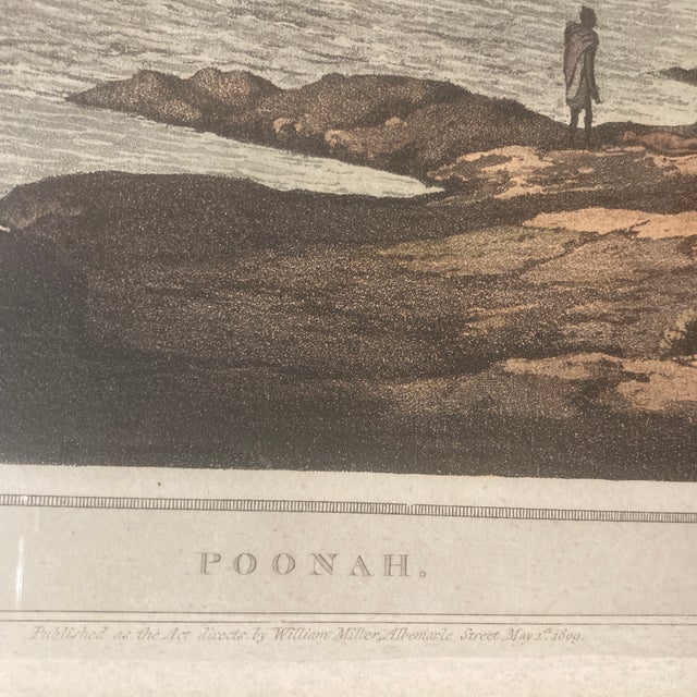 Early 19th Century 1809 Antique Henry Salt "Poonah" Aquatint With Gallery Provenance For Sale - Image 5 of 12