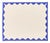 Misette Monaco Appliqué Border Linen Placemats - Set of 4, Blue For Sale
