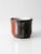 Vintage handmade studio pottery mug featuring a richly layered multicolor glaze in earthy tones of rust, deep brown,...