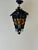 Venetian-Style Handcrafted Lantern Lamp with Amber Glass Panels, 1960s For Sale - Image 10 of 18