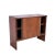 Wood sideboard with sliding doors, MIM Roma. Riginiture in aluminum. It rests on four aluminum bases. Label inside. This...