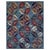 Twelve great octagonal guls in the Turkmen tradition, set in four stately rows on a bright cornflower field. Each gul is...