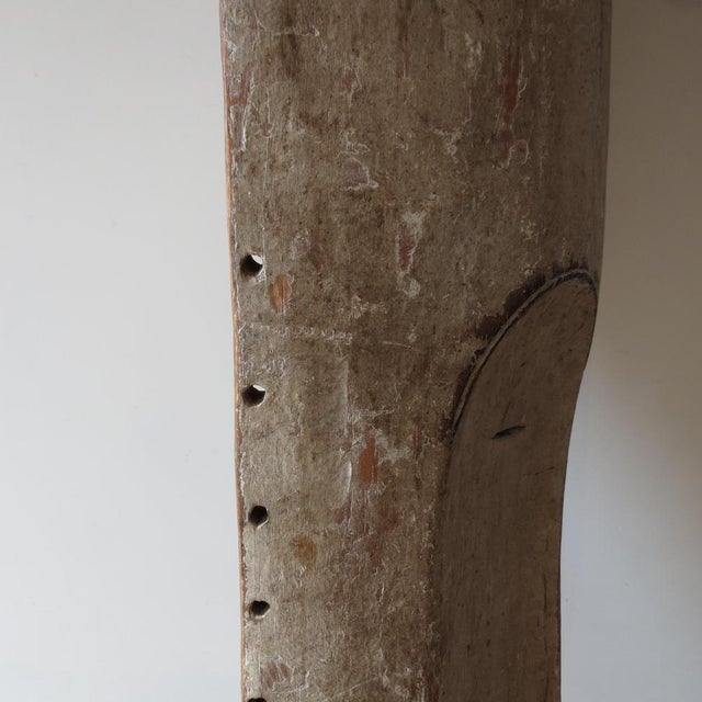 Wood Large Decorative Wall Hanging Mask, Gabon, 1920s-1940s For Sale - Image 7 of 16
