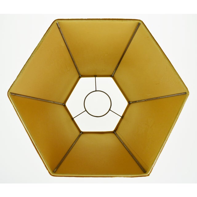 Vintage Hexagonal Botanical Design Paper Lamp Shade Chairish