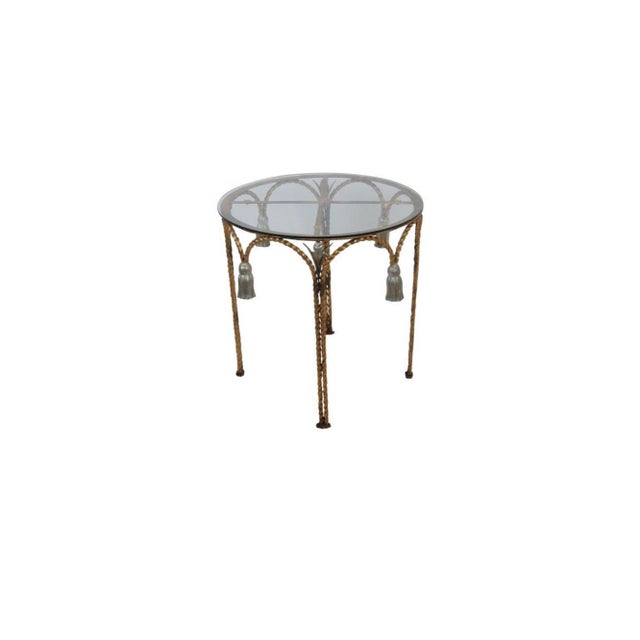 Vintage Italian Hollywood Regency Style Side Table For Sale In Chicago - Image 6 of 6