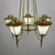 Amazing gold chandelier with 5 arms by maison arlus. Made in france in the 1950s. the lamp is in very good vintage...