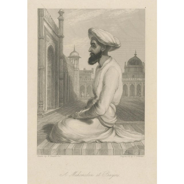After Daniell, Muslim at Prayer, 1836, Engraving For Sale - Image 5 of 9