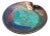 Joy Imai Iridescent Studio Ceramic Bowl With Shell Motif, 9" For Sale