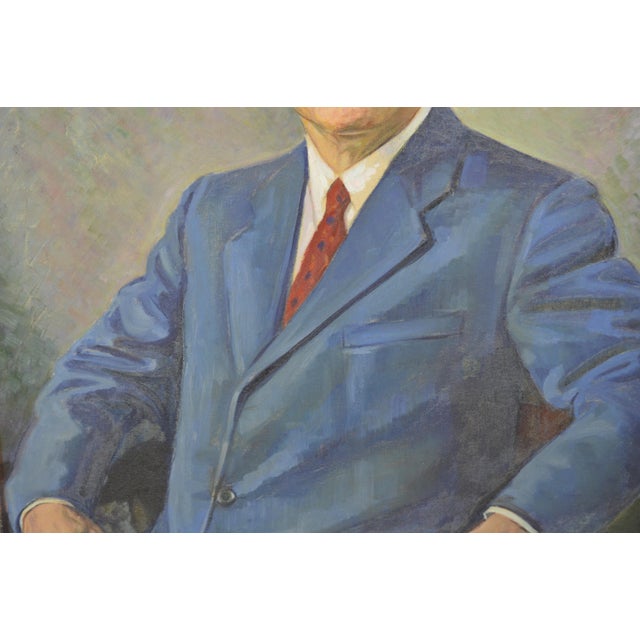 Joseph Margulies Portrait Painting Signed For Sale - Image 4 of 4
