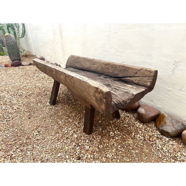 Wood Extra Large Vintage Wood Historic Drinking Trough For Sale - Image 7 of 14