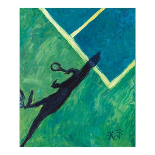 Giclée Print of Original Tennis Oil Painting For Sale