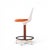 Wood Eero Saarinen Style Burke Mid Century Walnut and Fiberglass Barstools - Set of 4 For Sale - Image 7 of 12