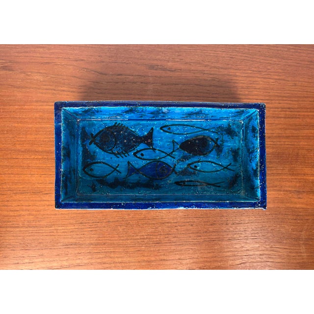 Mid-Century Modern Pesce Fish Studio Pottery Bowl by Aldo Londi for Bitossi, Italy, 1960s For Sale - Image 9 of 18