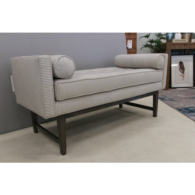 2020s Ludwig Contemporary Light Gray Bench For Sale - Image 5 of 8